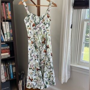 Avec Les Filles A-Line Garden Midi Dress